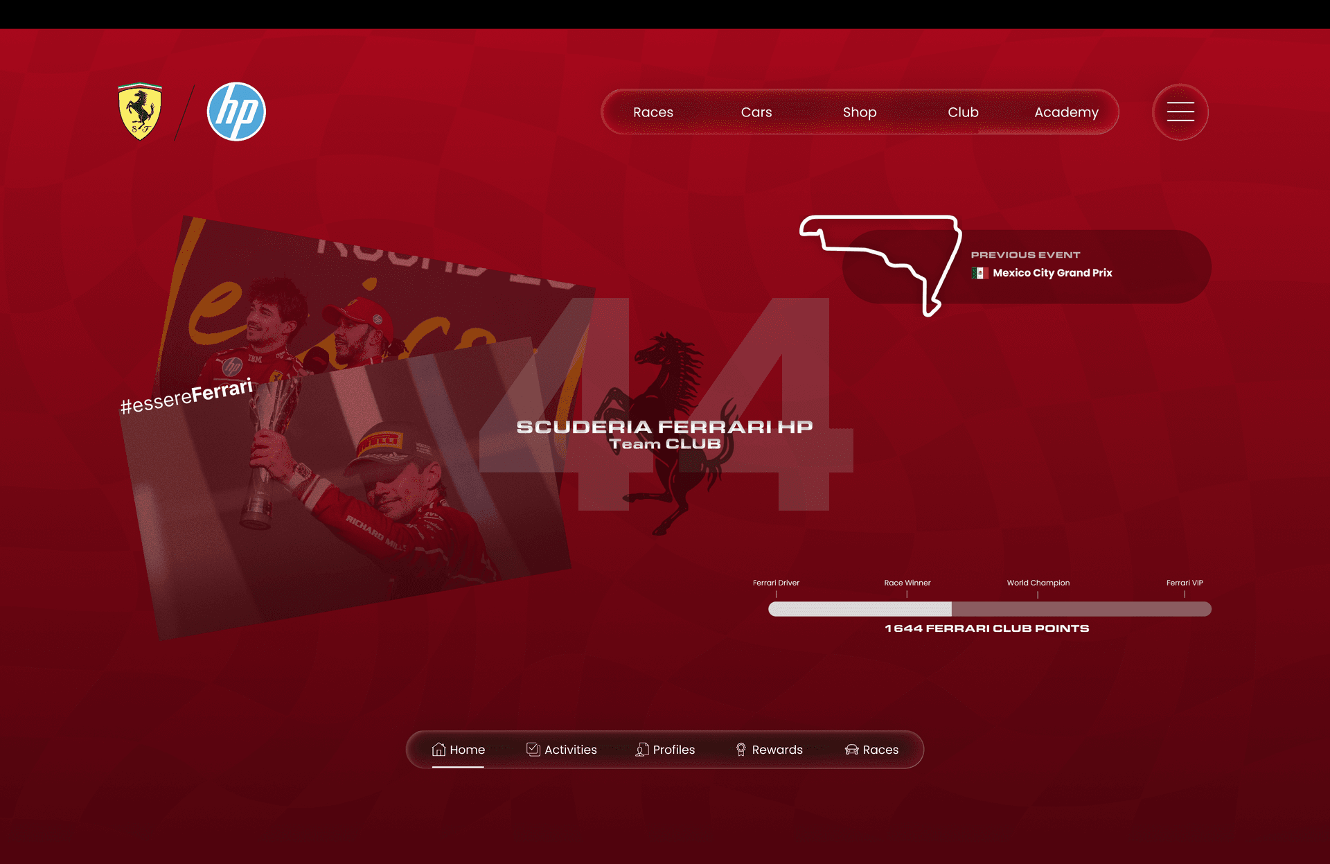 Ferrari F1 Fans Club Website
